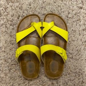 Yellow Birk Like sandals